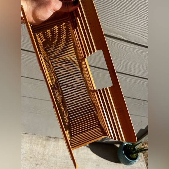 NORDSTROM Bamboo Clutch Handle Bag - Picture 3 of 4